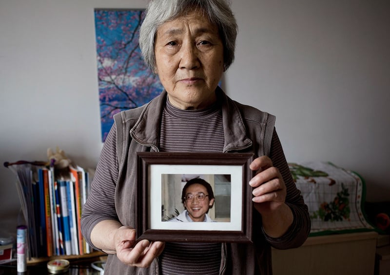 六四死难者王楠的母亲张先玲（美联社）