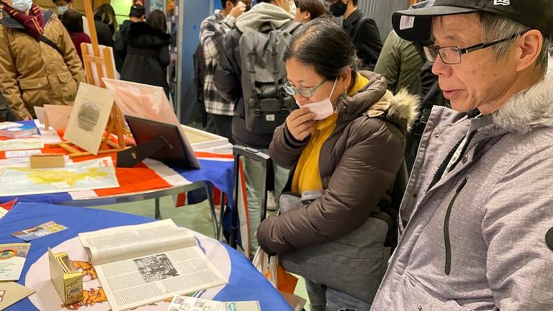 在英港人举办“香港节”活动。(吕熙 摄)